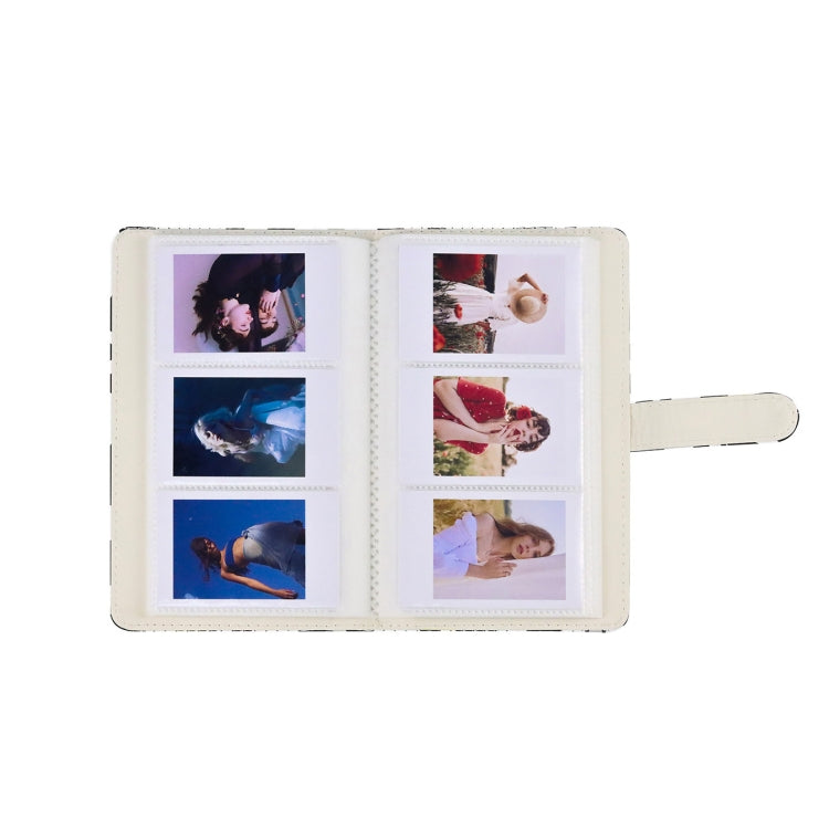 3 Inch 96-Piece PU Leather Photo Album For Fujifilm Instax Mini 11/9/7+/40 - Cow Pattern