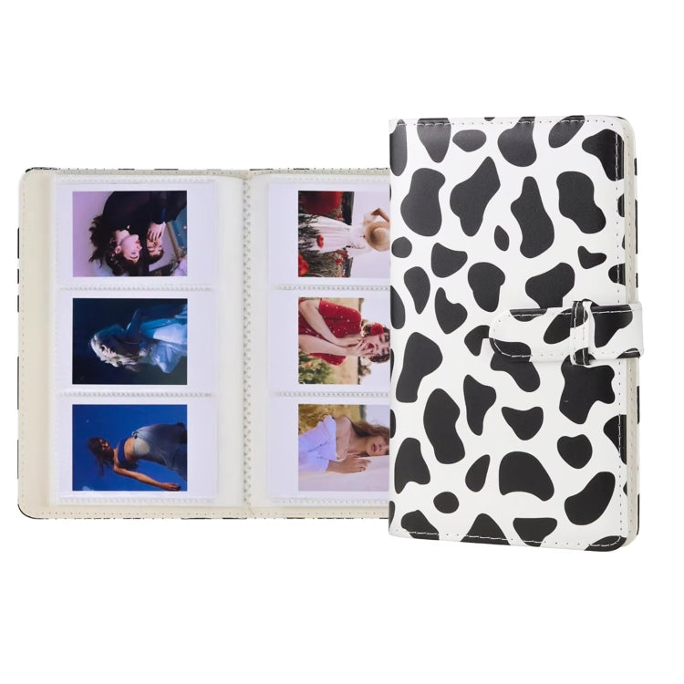 3 Inch 96-Piece PU Leather Photo Album For Fujifilm Instax Mini 11/9/7+/40 - Cow Pattern