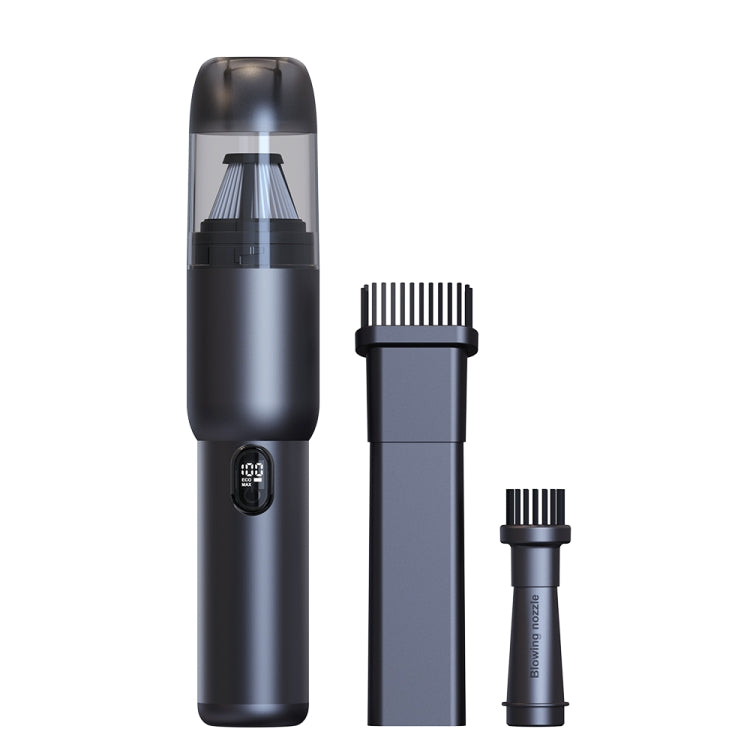 Multifunctional Suction Blowing Wireless Car Vacuum Cleaner Handheld High-Power Dust Blower - Black