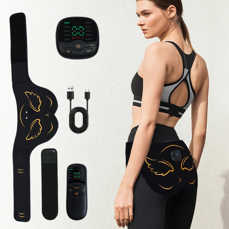 EMS Buttocks Beauty Instrument Buttocks Massage Patch With Remote & Extension Strap Orange