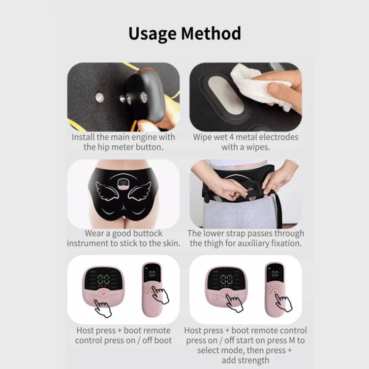 EMS Buttocks Beauty Instrument Buttocks Massage Patch With Remote Orange
