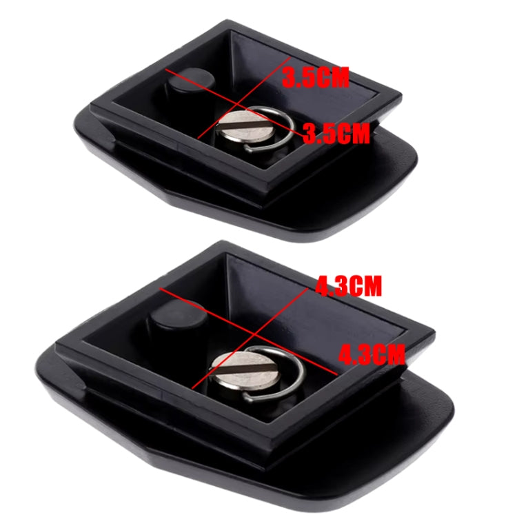4.3cm Tripod Head Quick Release Plate For WeiFeng WT3730 3750 3770 / YUNTENG 590 600 668 688 690 / Sony D680 D580 VCT-50AV