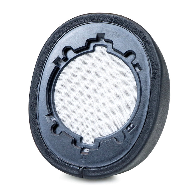 For JBL Live 500BTNC 2pcs Ice Feeling Gel Headphone Cover Sponge Ear Muff Leather Case - Black