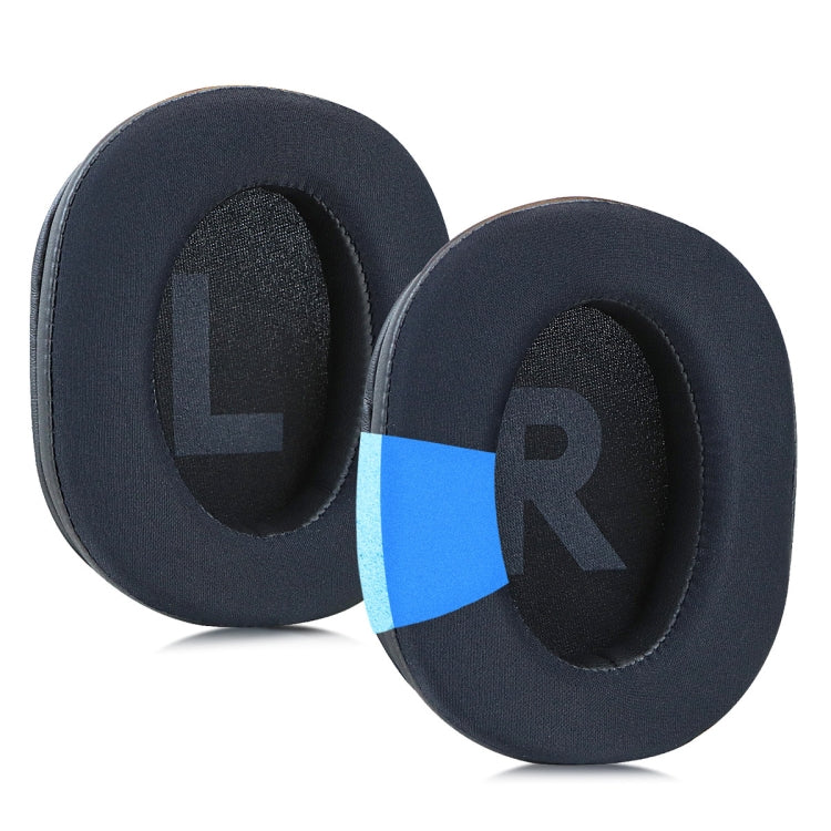 For Logitech G PRO X 2pcs Ice Feeling Gel Earmuffs Sponge Cover Earmuffs - Black