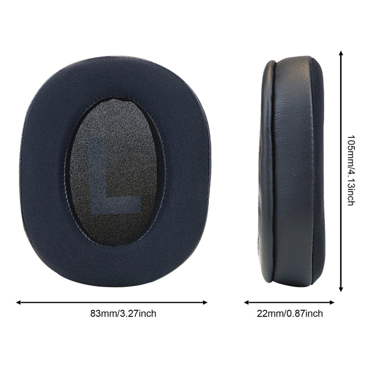 For Logitech G PRO X 2pcs Ice Feeling Gel Earmuffs Sponge Cover Earmuffs - Black