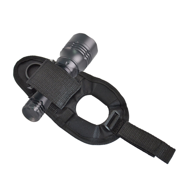 Outdoor Diving Flashlight Non-slip Fixed Wrist Glove - Black
