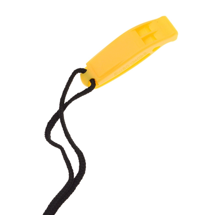 Dual-Frequency Outdoor Survival Whistle With Built-In Lanyard