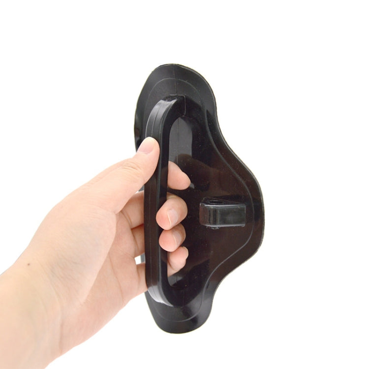 Triangular Safety Rope Traction Buckle Handle For Rubber Boat - Black