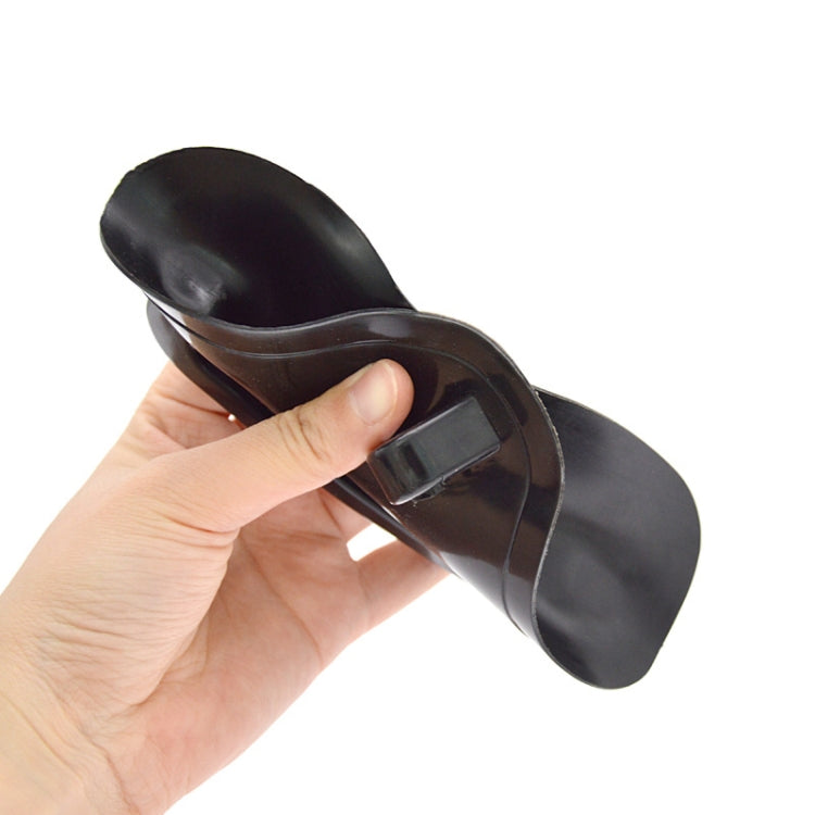 Triangular Safety Rope Traction Buckle Handle For Rubber Boat - Black