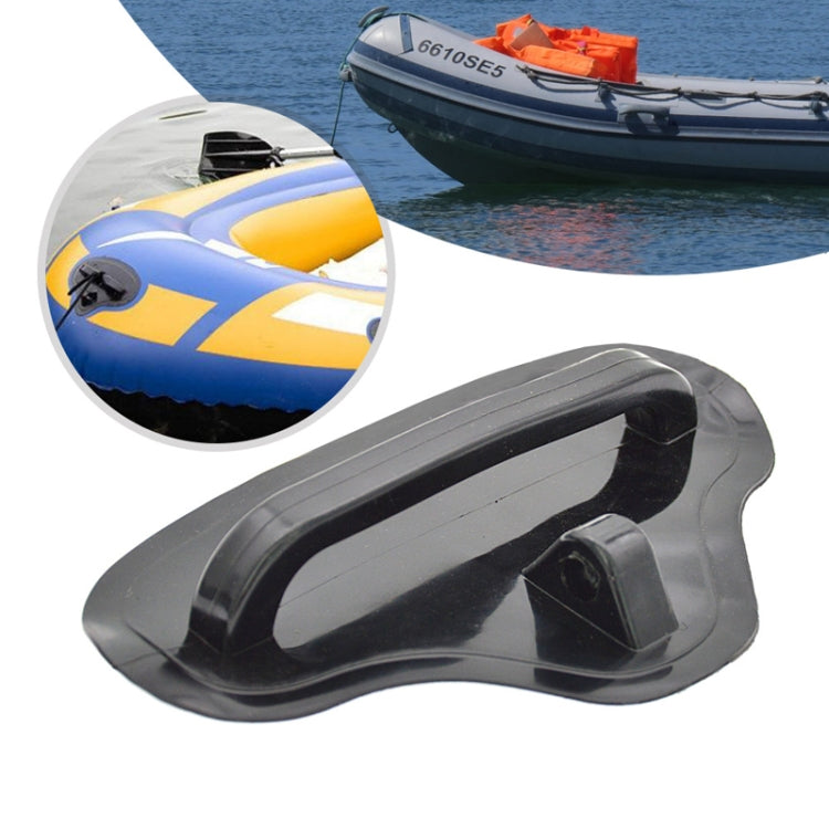 Triangular Safety Rope Traction Buckle Handle For Rubber Boat - Black
