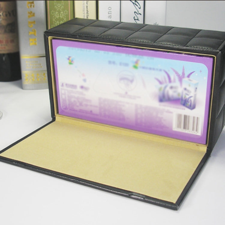 PU Leather Tissue Box Living Room Coffee Table Desktop Paper Holder Car Hotel Tissue Storage Box