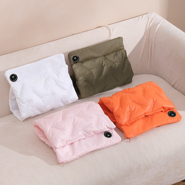 Multifunctional Down Cotton Waterless Electric Heating Hand Warmer Bag, Color: Green