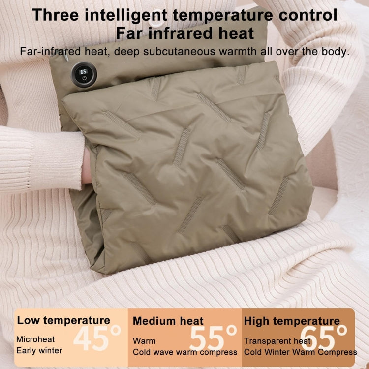 Multifunctional Down Cotton Waterless Electric Heating Hand Warmer Bag, Color: Green