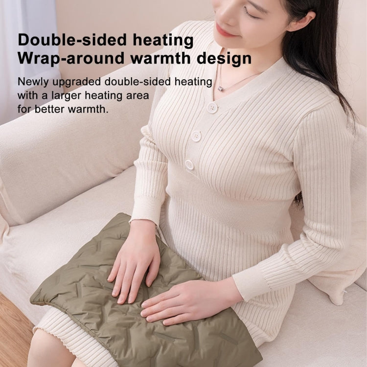 Multifunctional Down Cotton Waterless Electric Heating Hand Warmer Bag, Color: Orange + 1.5m Cable