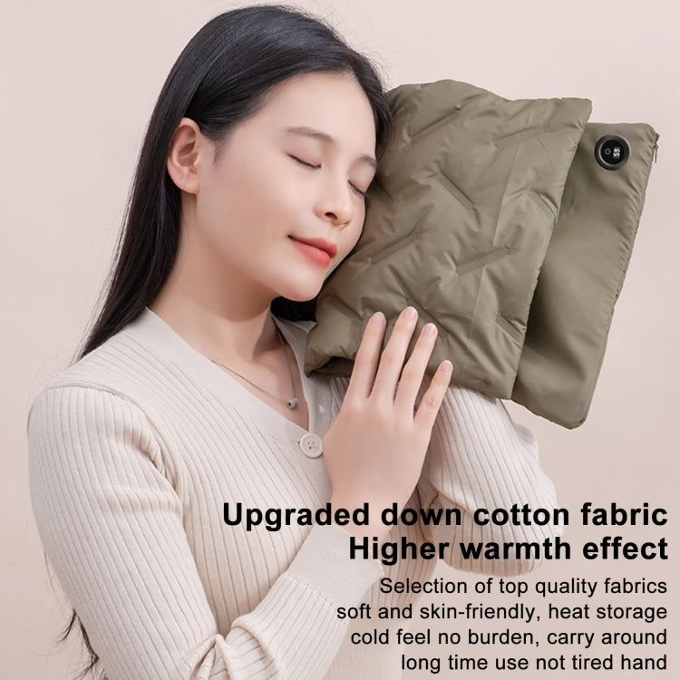 Multifunctional Down Cotton Waterless Electric Heating Hand Warmer Bag, Color: Green