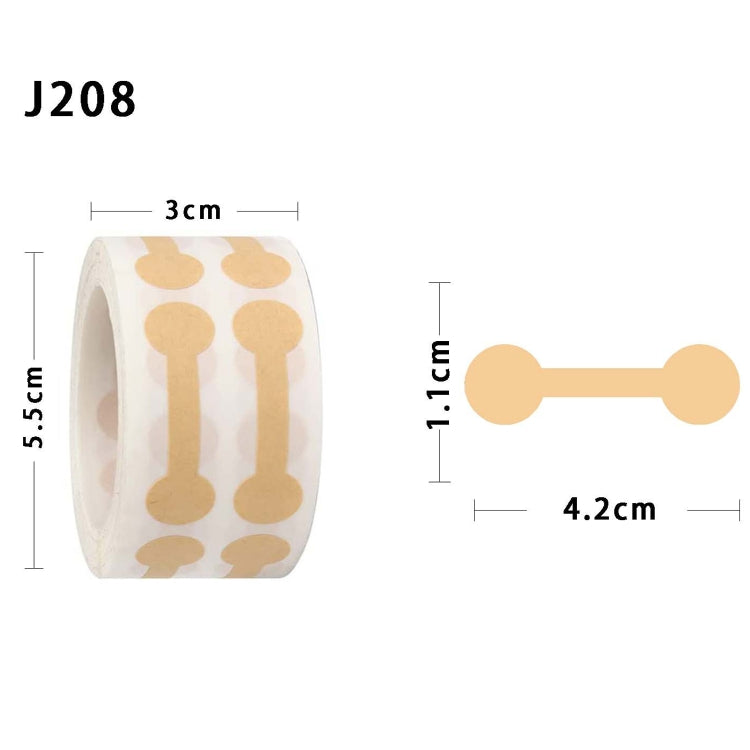 2pcs Jewelry Price Decoration Natural Kraft Paper Stickers, Model: J208
