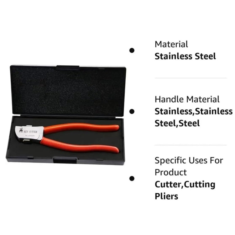 Lishi Trimming Clippers Stainless Steel Key Cutting And Slashing Pliers - Orange Red