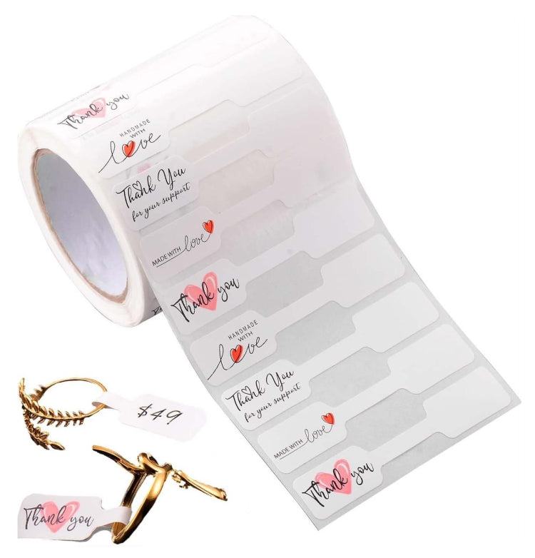 Jewelry Price Decorative Handmade Stickers - 500pcs /Roll