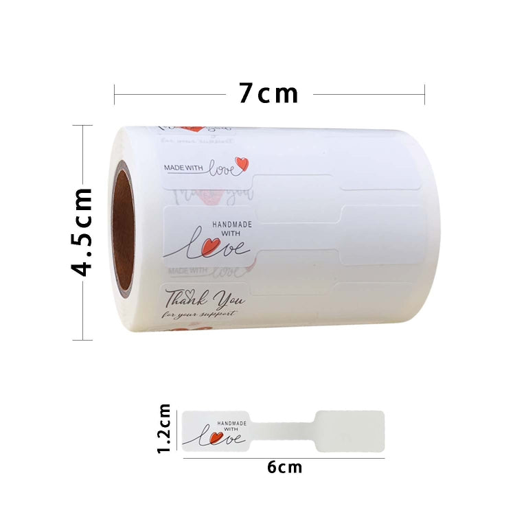 Jewelry Price Decorative Handmade Stickers - 500pcs /Roll