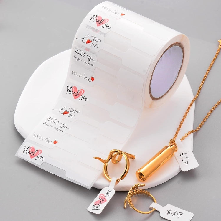 Jewelry Price Decorative Handmade Stickers - 500pcs /Roll