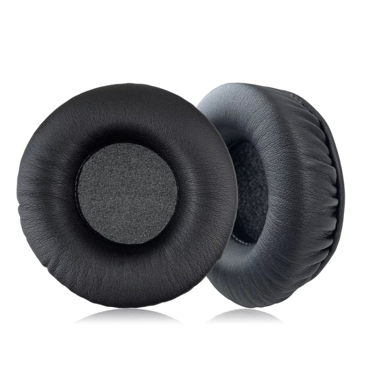 For Edifier K550 2pcs Headphone Sponge Leather Case 6cm Earmuffs - Black