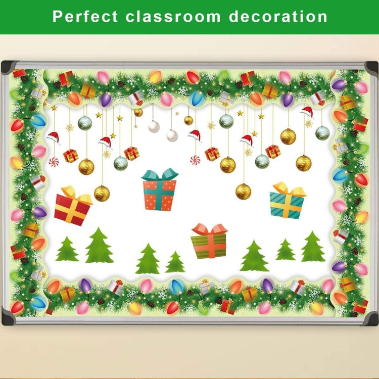 Christmas Room Decoration Blackboard Bulletin Board Frame Stickers - 7.5cm