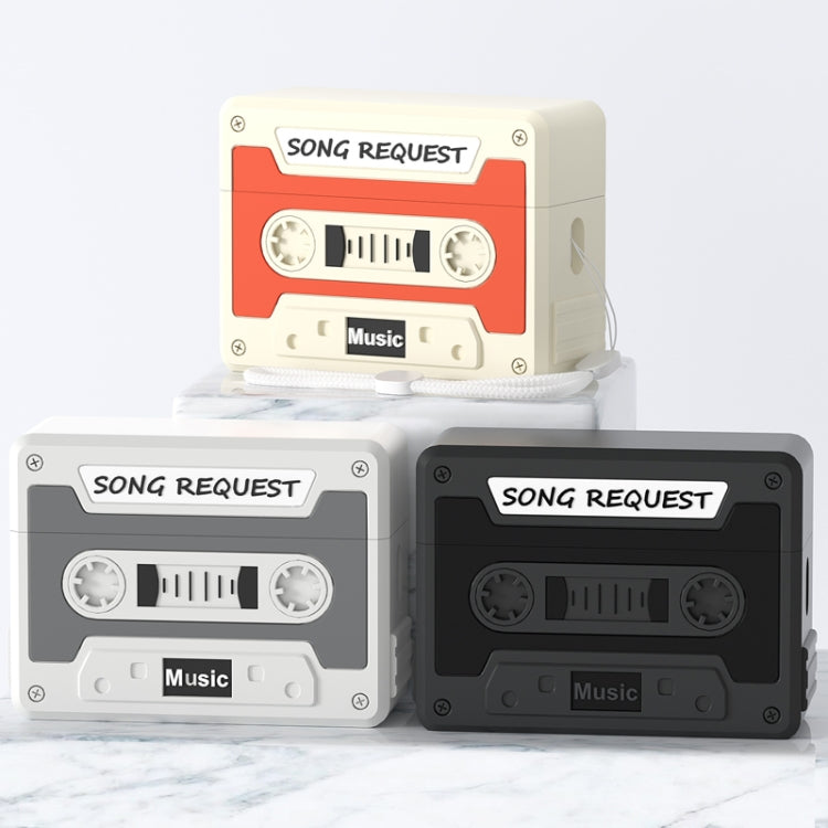 For AirPods Pro 2 Retro Silicone Tape Shape Earphone Protective Case