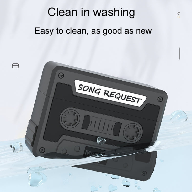 For AirPods Pro 2 Retro Silicone Tape Shape Earphone Protective Case