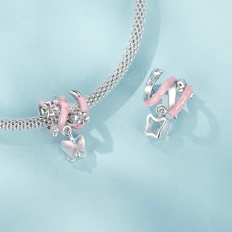 S925 Sterling Silver Fantasy Butterfly Beads - SCC2828