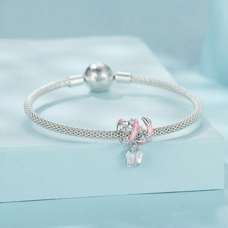 S925 Sterling Silver Fantasy Butterfly Beads - SCC2828