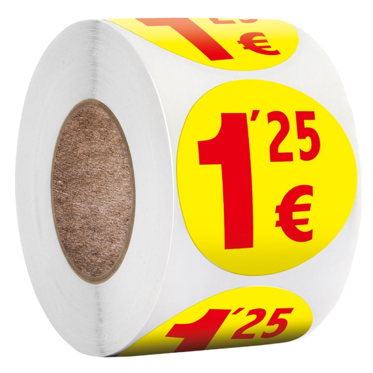 500pcs /Roll 3.8cm Price Tag Supermarket Sealing Sticker