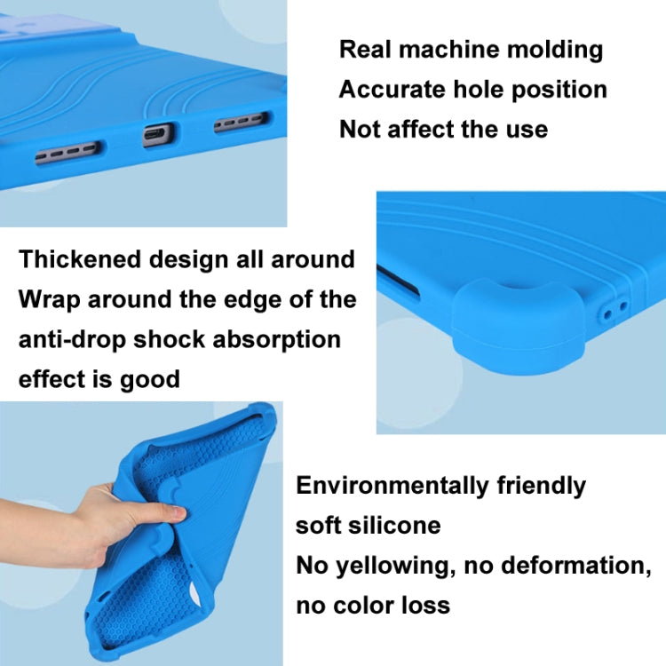 For TCL TAB 11 FE Shockproof Silicone Tablet Protective Case With Holder