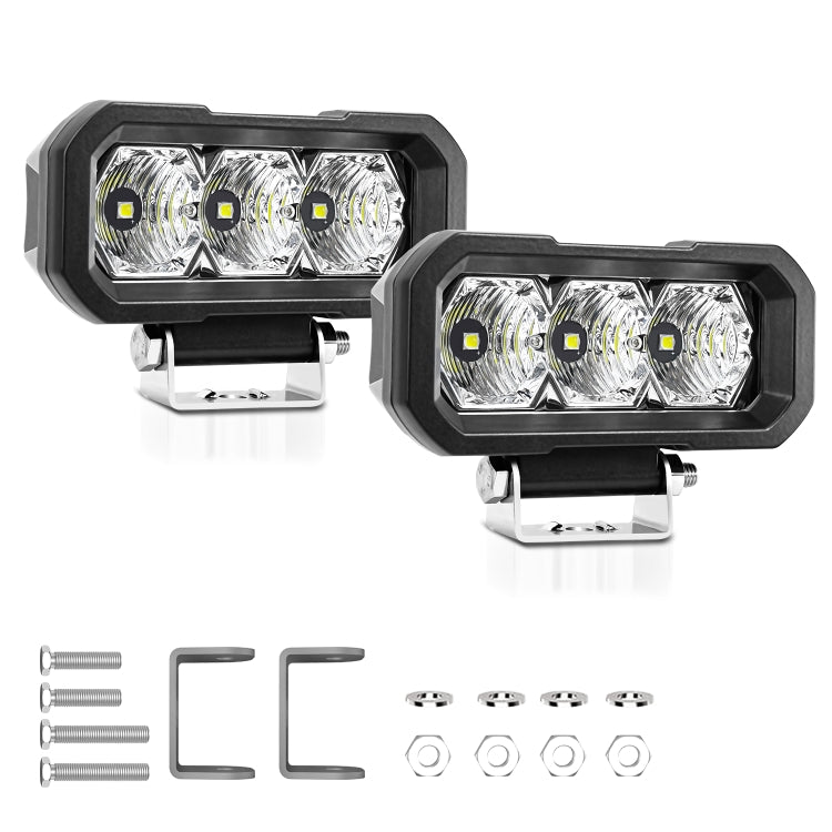 E23 40W 9V-30V 5 Inch Waterproof 3-Eye Headlight