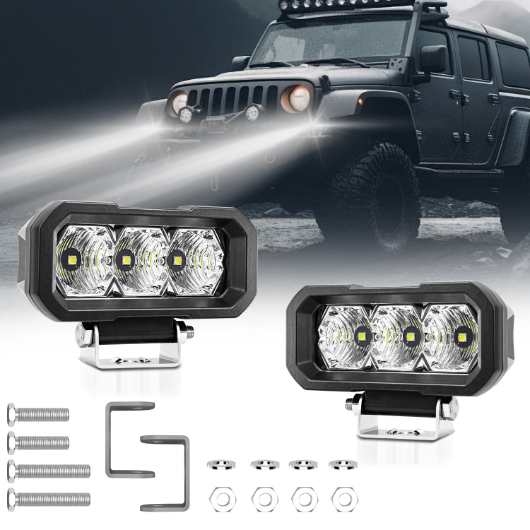 E23 40W 9V-30V 5 Inch Waterproof 3-Eye Headlight