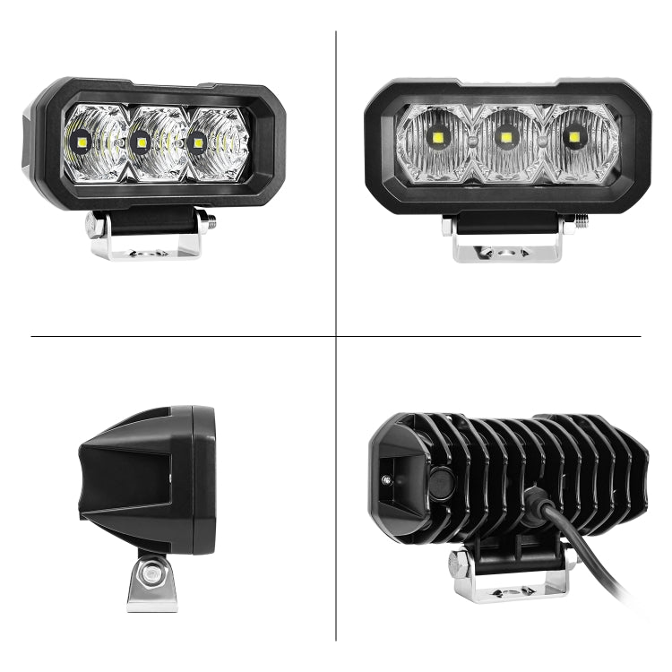 E23 40W 9V-30V 5 Inch Waterproof 3-Eye Headlight