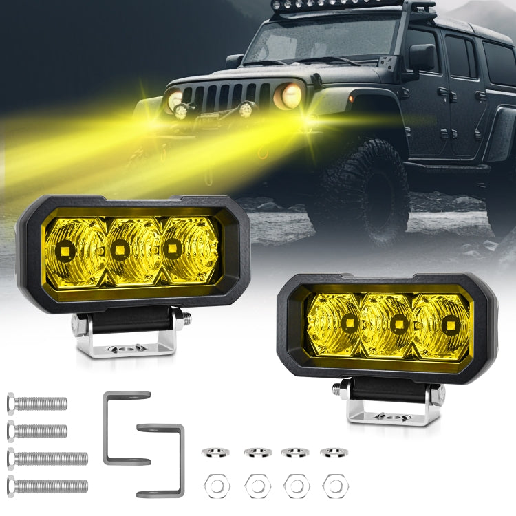 E23 40W 9V-30V 5 Inch Waterproof 3-Eye Headlight