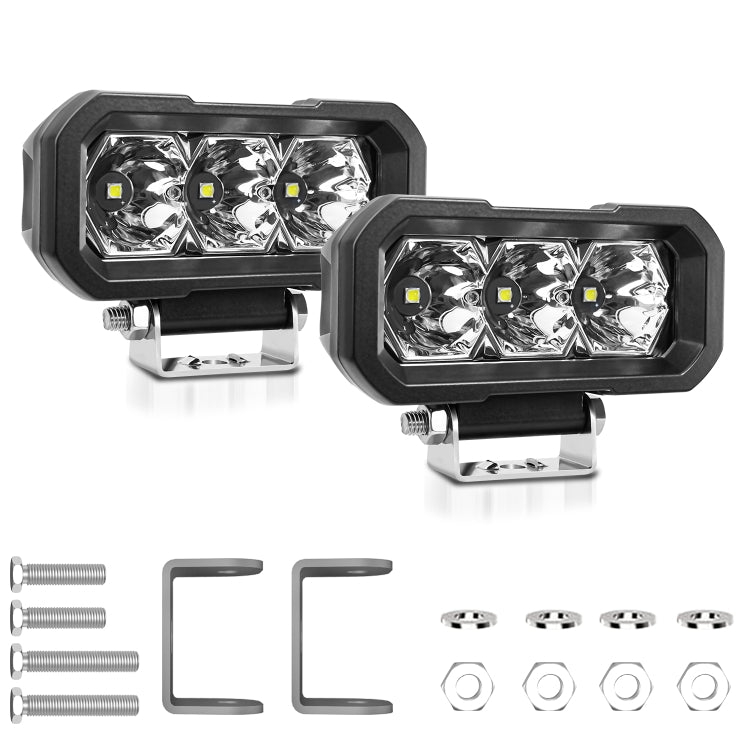 E23 40W 9V-30V 5 Inch Waterproof 3-Eye Headlight