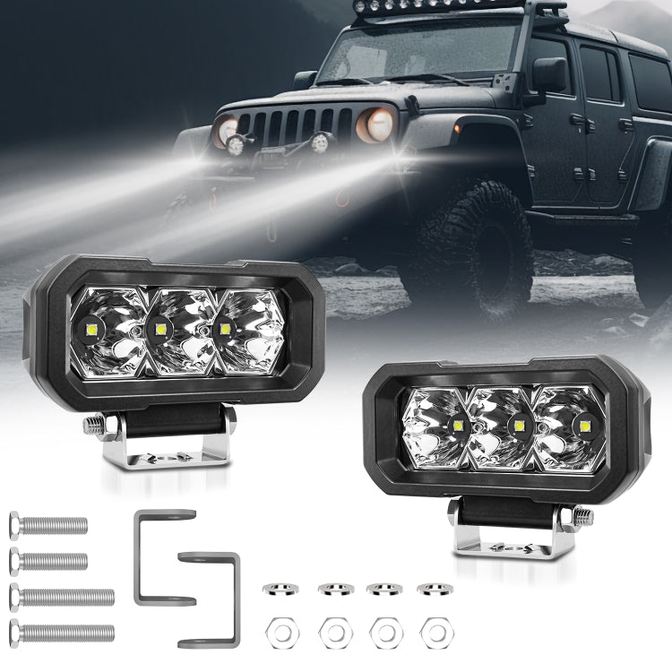 E23 40W 9V-30V 5 Inch Waterproof 3-Eye Headlight