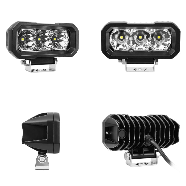 E23 40W 9V-30V 5 Inch Waterproof 3-Eye Headlight