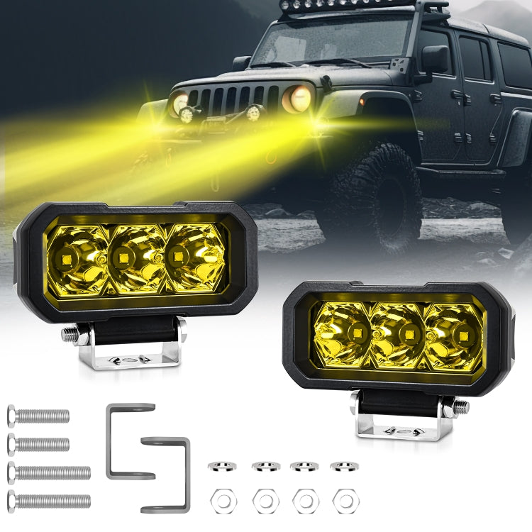E23 40W 9V-30V 5 Inch Waterproof 3-Eye Headlight