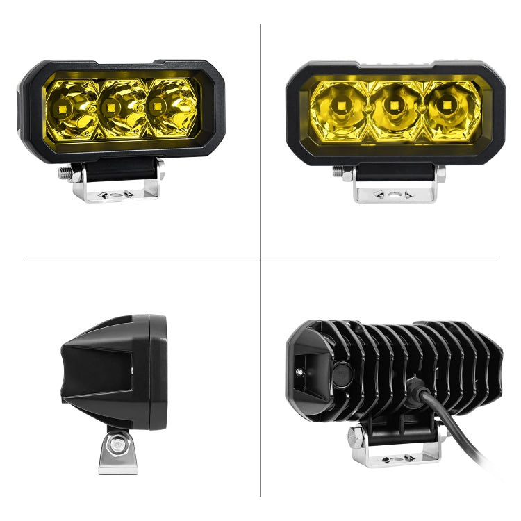 E23 40W 9V-30V 5 Inch Waterproof 3-Eye Headlight