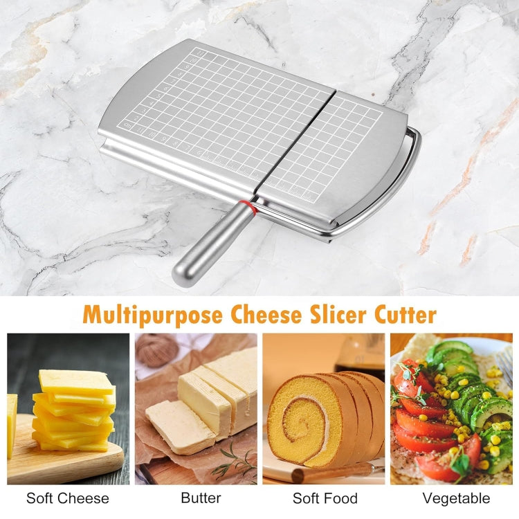 Stainless Steel Scale Cheese Slicer Kitchen Tools Bread Divider - Cutter