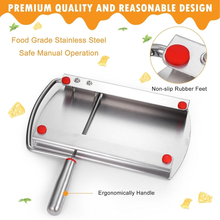 Stainless Steel Scale Cheese Slicer Kitchen Tools Bread Divider - Cutter