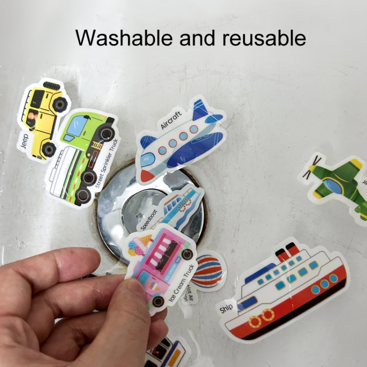 Kids Fun Toys Jelly Sticker Book Reusable Sticker Early Learning Baby Enlightenment Educational Toy, Style: Dinosaur