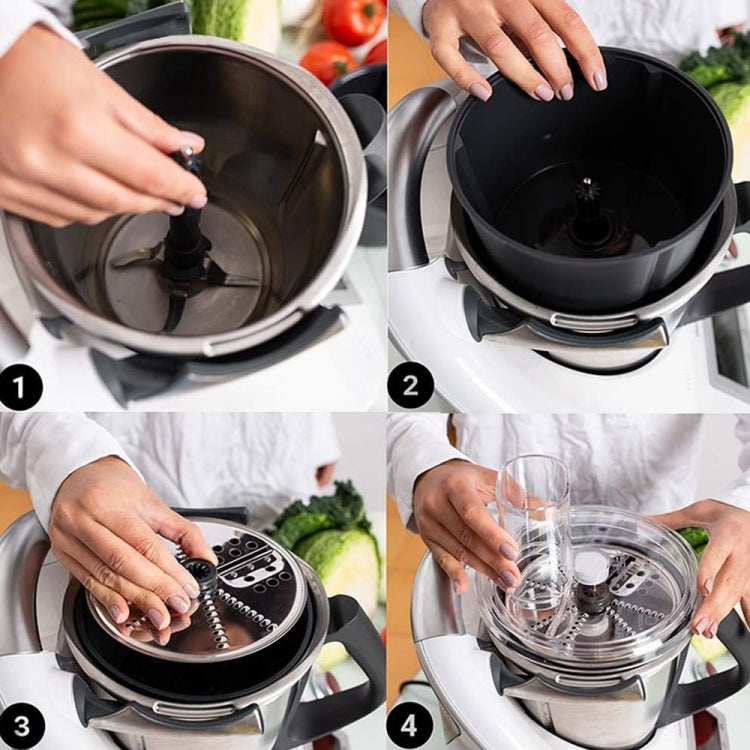 For Thermomix TM5, TM6 5-In-1 Multifunctional Vegetable Slicer Grater Accessories