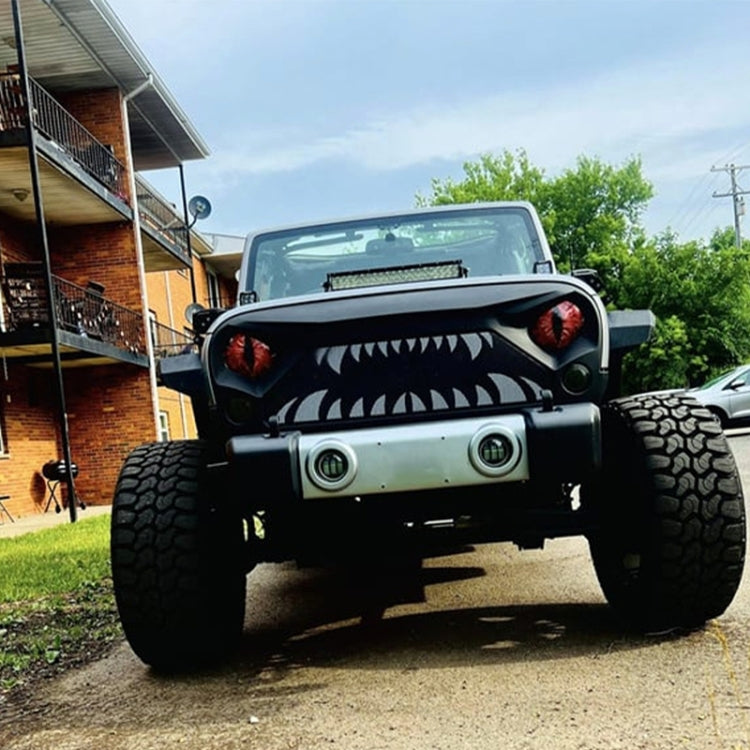 1pair Beast Eyes Headlight Decorative Stickers Off-Road Vehicle Front Lights Stereo Decals, Style: 2