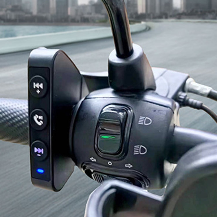 Q15 Motorcycle Riding Wireless Bluetooth Handlebar Control Phone Button Remote Controller - Black