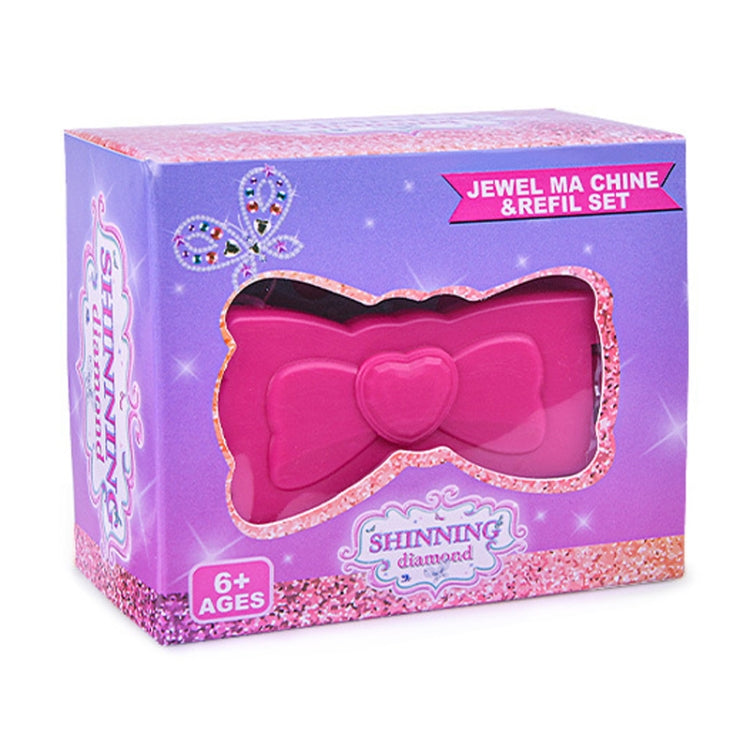 DIY Crystal Rhinestone Sticker Hair Decor Magic Nail Machine Girls Play House Hair Sticker Toy, Style: With 22pcs Stickers