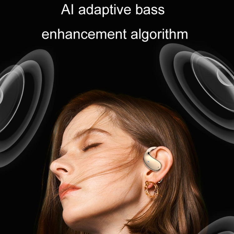 Q39 On-Ear Open Sports Wireless Digital Bluetooth Earphones, Color: Skin Color