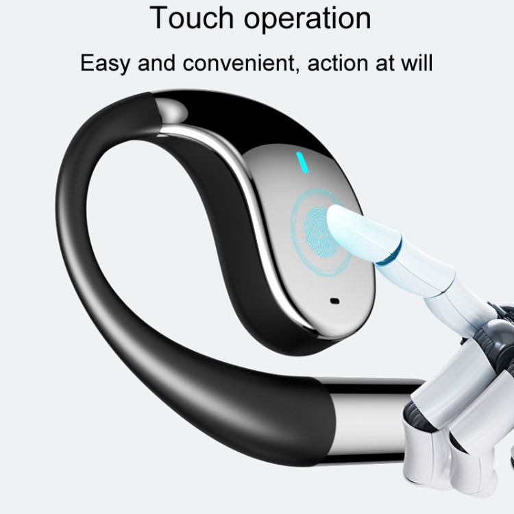 Q39 On-Ear Open Sports Wireless Digital Bluetooth Earphones, Color: Black